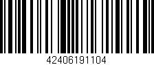 Código de barras (EAN, GTIN, SKU, ISBN): '42406191104'