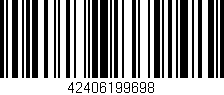 Código de barras (EAN, GTIN, SKU, ISBN): '42406199698'