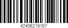 Código de barras (EAN, GTIN, SKU, ISBN): '42406219167'