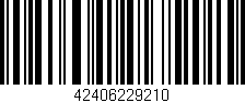 Código de barras (EAN, GTIN, SKU, ISBN): '42406229210'