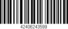 Código de barras (EAN, GTIN, SKU, ISBN): '42406243599'