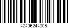Código de barras (EAN, GTIN, SKU, ISBN): '42406244985'