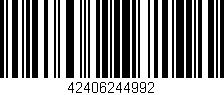 Código de barras (EAN, GTIN, SKU, ISBN): '42406244992'