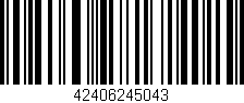 Código de barras (EAN, GTIN, SKU, ISBN): '42406245043'