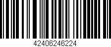 Código de barras (EAN, GTIN, SKU, ISBN): '42406246224'