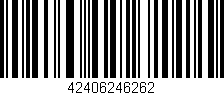 Código de barras (EAN, GTIN, SKU, ISBN): '42406246262'
