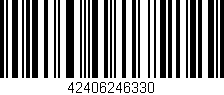 Código de barras (EAN, GTIN, SKU, ISBN): '42406246330'