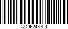Código de barras (EAN, GTIN, SKU, ISBN): '42406246798'