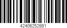 Código de barras (EAN, GTIN, SKU, ISBN): '42406252881'