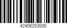 Código de barras (EAN, GTIN, SKU, ISBN): '42406253505'
