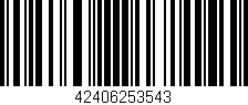 Código de barras (EAN, GTIN, SKU, ISBN): '42406253543'