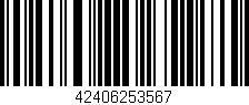 Código de barras (EAN, GTIN, SKU, ISBN): '42406253567'