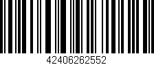 Código de barras (EAN, GTIN, SKU, ISBN): '42406262552'