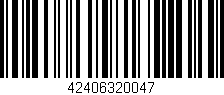 Código de barras (EAN, GTIN, SKU, ISBN): '42406320047'