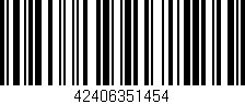 Código de barras (EAN, GTIN, SKU, ISBN): '42406351454'