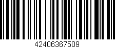 Código de barras (EAN, GTIN, SKU, ISBN): '42406367509'