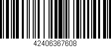 Código de barras (EAN, GTIN, SKU, ISBN): '42406367608'