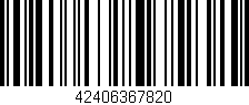 Código de barras (EAN, GTIN, SKU, ISBN): '42406367820'