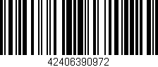 Código de barras (EAN, GTIN, SKU, ISBN): '42406390972'