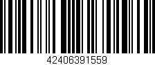 Código de barras (EAN, GTIN, SKU, ISBN): '42406391559'