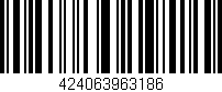 Código de barras (EAN, GTIN, SKU, ISBN): '424063963186'