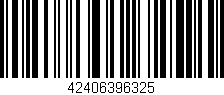 Código de barras (EAN, GTIN, SKU, ISBN): '42406396325'