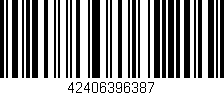 Código de barras (EAN, GTIN, SKU, ISBN): '42406396387'