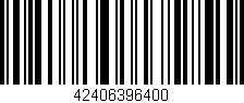 Código de barras (EAN, GTIN, SKU, ISBN): '42406396400'