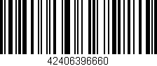Código de barras (EAN, GTIN, SKU, ISBN): '42406396660'