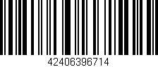 Código de barras (EAN, GTIN, SKU, ISBN): '42406396714'