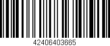 Código de barras (EAN, GTIN, SKU, ISBN): '42406403665'