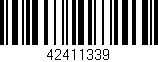 Código de barras (EAN, GTIN, SKU, ISBN): '42411339'