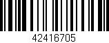 Código de barras (EAN, GTIN, SKU, ISBN): '42416705'