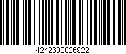 Código de barras (EAN, GTIN, SKU, ISBN): '4242683026922'