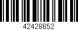 Código de barras (EAN, GTIN, SKU, ISBN): '42428652'