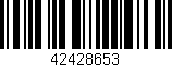 Código de barras (EAN, GTIN, SKU, ISBN): '42428653'