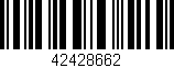 Código de barras (EAN, GTIN, SKU, ISBN): '42428662'