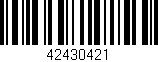 Código de barras (EAN, GTIN, SKU, ISBN): '42430421'
