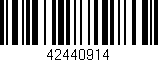 Código de barras (EAN, GTIN, SKU, ISBN): '42440914'