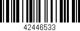 Código de barras (EAN, GTIN, SKU, ISBN): '42446533'