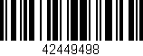 Código de barras (EAN, GTIN, SKU, ISBN): '42449498'