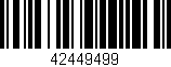 Código de barras (EAN, GTIN, SKU, ISBN): '42449499'