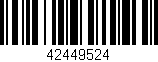 Código de barras (EAN, GTIN, SKU, ISBN): '42449524'