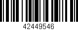 Código de barras (EAN, GTIN, SKU, ISBN): '42449546'