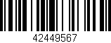 Código de barras (EAN, GTIN, SKU, ISBN): '42449567'