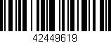 Código de barras (EAN, GTIN, SKU, ISBN): '42449619'