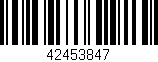 Código de barras (EAN, GTIN, SKU, ISBN): '42453847'