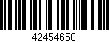 Código de barras (EAN, GTIN, SKU, ISBN): '42454658'
