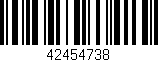 Código de barras (EAN, GTIN, SKU, ISBN): '42454738'