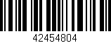 Código de barras (EAN, GTIN, SKU, ISBN): '42454804'